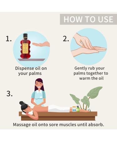 Ginger Massage Oil - Relaxing Muscle & Moisturizing Body Oil for Men & Women | 8.8 oz - Buy Online on GoSupps.com