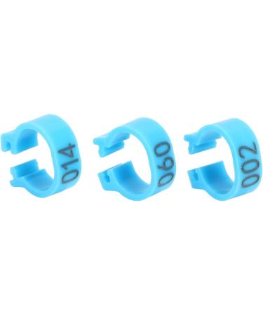 Birds Foot Rings Identification Poultry Leg Bands Easy to Install and Disassemble for Birds Pigeons Chicken Parrot Ducks Hens (Blue) - Buy Online on GoSupps.com