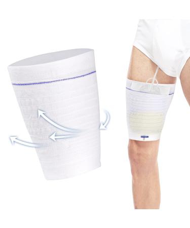 CARER SPARK Catheter Leg Bag Washable & Reusable Catheter Leg Bag Holder Convenient Comfort Elastane Stitched Wrapped Urine Bag Designed for The Incontinent 1pc l 1