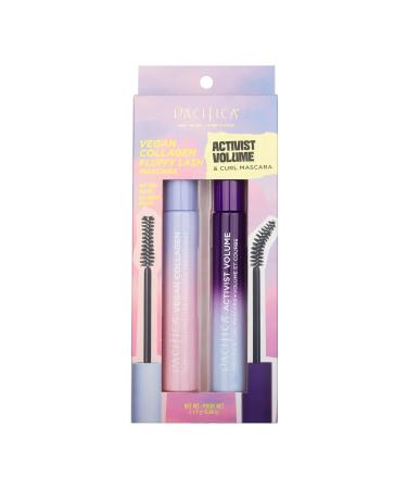 Pacifica Beauty Vegan Collagen Mascara Set - Cruelty-Free, Talc-Free, Silicone-Free - 2 Pack for Lengthening and Volumizing - Black Mascara for Maximum Volume and Curl - Buy Online on GoSupps.com