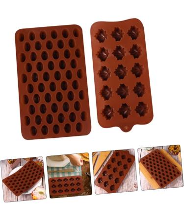 Cabilock 2pcs Chocolate Mold Mini Silicone Sphere Chocolate Candy Making Molds Silicone Molds for Baking Silicone Ice Cube Trays Non-Stick Chocolate Baking Mold Jelly 3D Chocolate Candies 18.5X11CM Light Brown 1 - Buy Online on GoSupps.com