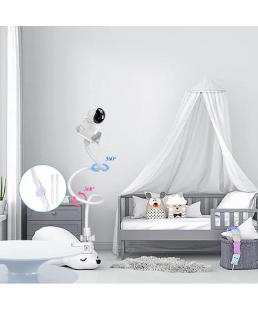 Universal Baby Camera Mount - Flexible Shelf for Infant Optics Monitor - White, Strong Bracket for Most Baby Monitors - Buy Online on GoSupps.com