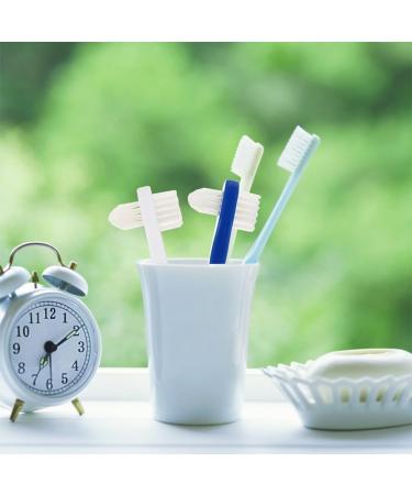 Gleavi 24 StK Double-Headed Toothbrush - Best Hard Toothbrush for Adults | Travel Holder for False Teeth & Prosthetic Cleaning | Word of Mouth Recommended - Buy Online on GoSupps.com