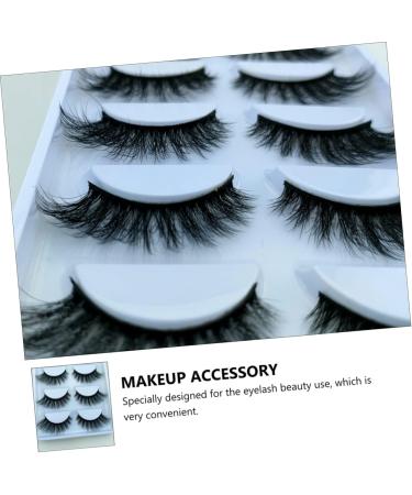 minkissy 5 Pairs Fake Eyelashes Beauty Accessories Fake Makeup Lashes False Eyelashes Bulk Natural Fluffy False Faux Lashes Bulk Makeup Girl Eyelashes 3d Set Fiber Hand Made - Buy Online on GoSupps.com
