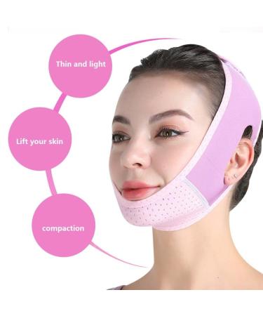 Double Chin Reducer V Line Facial Mask & Face Lifting Tape - Soft Chin Strap for Women | Restore Skin Elasticity & Lift Your Face - Purple - Buy Online on GoSupps.com