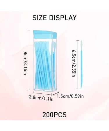 200 Double Head Plastic Toothpicks - Interdental Cleaning Brush for Easy Oral Hygiene - Buy Online on GoSupps.com
