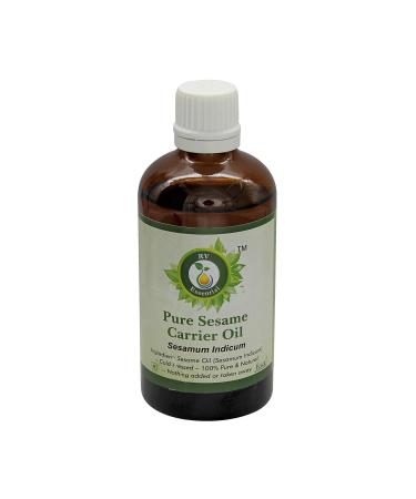 R V Essential Pur S same Carrier Huile de 50ml (1.69oz) - Sesamum indicum (100% Pur et naturelle press e froid) Sesame Carrier Oil 50 ml (Pack of 1)