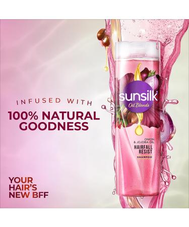 Sunsilk Onion & Jojoba Oil Hair Fall Shampoo - Strengthen & Lengthen Hair - 370ml - Buy Online Worldwide - Buy Online on GoSupps.com