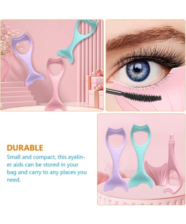 Mascara Brush Eyelash Applicator Tool Silicone Eyeliner Aid Tools Lipstick Wearing Aid Eyelash Shield Applicator Eyeliner Shield Professional Eyeliner Aid Miss Silica Gel Girl Pads - Buy Online on GoSupps.com