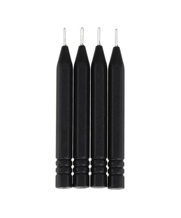 FOYTOKI 4pcs Hearing Aid Cleaner Steel Needle Rod Earwax Removal Tool Earmold Cleaning Rod
