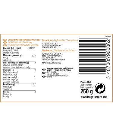 Ilanga Nature - Primary Forest Honey 250g | Madagascar - Buy Online on GoSupps.com