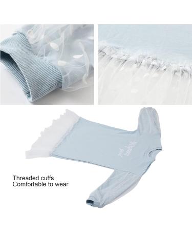 Shanrya Girls Dress - Safe Skin-Friendly Everyday Clothing | Light Blue Children's Dress for Parties School Activities & Home Trips (130cm) - Buy Online on GoSupps.com