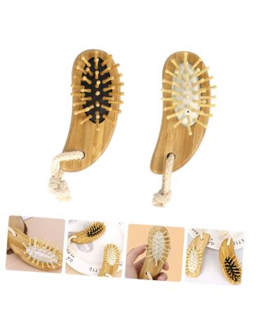 Buy 2-Piece Beech Wood Hair Comb Set - Antistatic Scalp Massage & Combat Hair Struggles - Perfect for Women - Buy Online on GoSupps.com