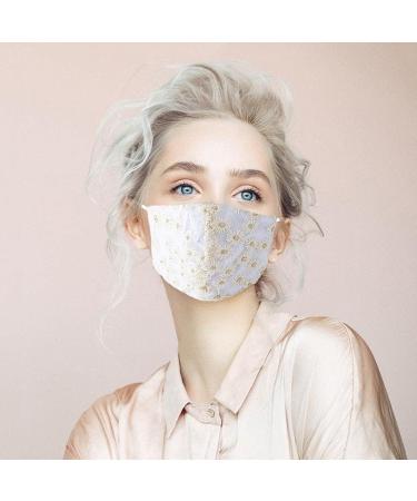 YBSHIN Lace Wedding Face Mask - Floral Print Adjustable Masquerade Mask for Women - B-Beige - International Shipping Available - Buy Online on GoSupps.com