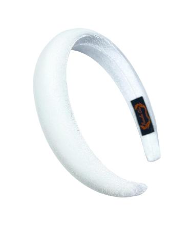 Firecolor Chic White Velvet Padded Headband for Women - Wide Vintage Hairband - Buy Online on GoSupps.com