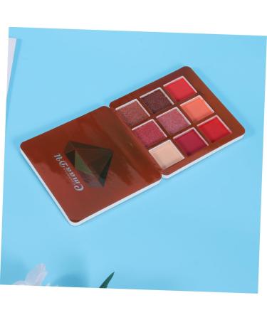 FOMIYES 9 Matte Eyeshadow Metallic Eye Shadow Palettes Women Eye Shadow Flash Makeup Palette 1 count (Pack of 1) Red - Buy Online on GoSupps.com