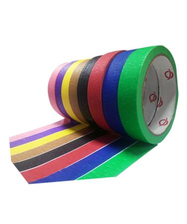 FOMIYES 12 Pcs Colored Duct Tape Strong Sticky Wrinkle Paper Round Grill Grate Tea Pot Strainer Replacement Masking Tape Colored Garage Door t Handle Child Crepe Paper Spray Paint - Buy Online on GoSupps.com