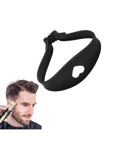 Adjustable Neck Hair Guide Hairline Shaping Haircut Bands Tool Haircut Bands Styling Your Own Hairline for Home Or Hair Salons Black