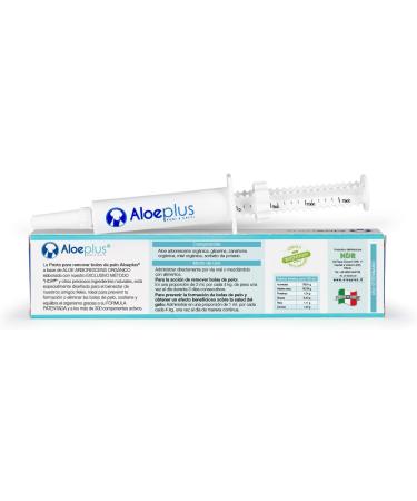 ALOEPLUS Anti-Hairball Oral Paste 15ml - Paste for Cats Against Hairballs Prevents and Eliminates Balls Energetic and Detoxifying Food Supplement with Organic Aloe Arborescens - Buy Online on GoSupps.com