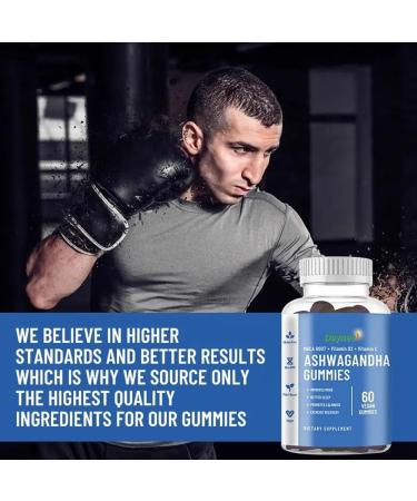 AIHIYO Ashwagandha Gummies for Women and Men with MACA Root Vitamin D2 and Vitamin C Vegan Plant Based Non-GMO Blueberry Flavors 60 Count - Buy Online on GoSupps.com