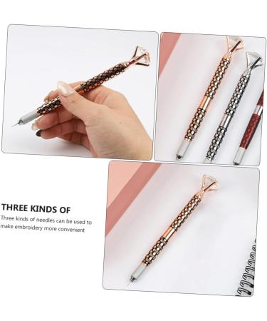 Healvian 2pcs Embroidery Pen Eyebrow Pen Brow Pencil Microblading Pen Eyebrow Kit Crystal - Buy Online on GoSupps.com