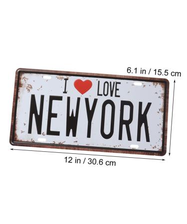 Cabilock Iron Sign Painting Decorative Bar Metal Vintage Signs Love Sign for Car Coffee Home Painting Simple York Iron - Buy Online on GoSupps.com