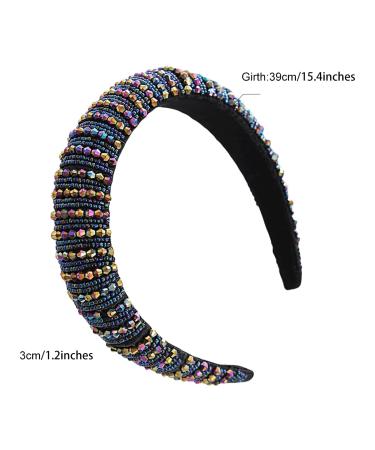 Scicent Rhinestone Headband - Crystal Wide Hair Bands for Women & Girls | Diamond Decorated Party & Wedding Headdress - Buy Online on GoSupps.com