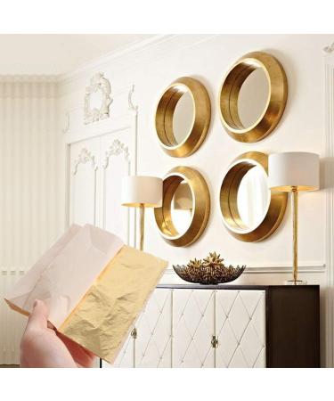 YongBo Gold Leaf Sheets 100 pc - 5.5 Gold Foil Paper for Arts, Crafts, Painting, Gilding, Slime, Nail Design, Furniture Decoration - 14cm - Buy Online on GoSupps.com