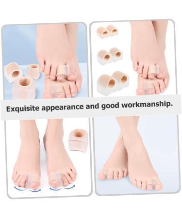 Unomor Silicone Toe Sleeves - 2 Pairs for Men | Toe Splitter & Bunion Guard Shield | Nylon Reusable Toe Spacers - Male | 2.7x2.2cm - Buy Online on GoSupps.com