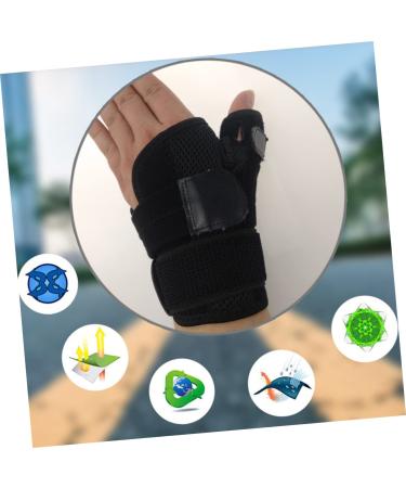 KALLORY Thumb Sprains Support Gloves - Protective Belt Guard for Left Hand | Lightweight Polyester Arm Gear for Injury Recovery - Buy Online on GoSupps.com