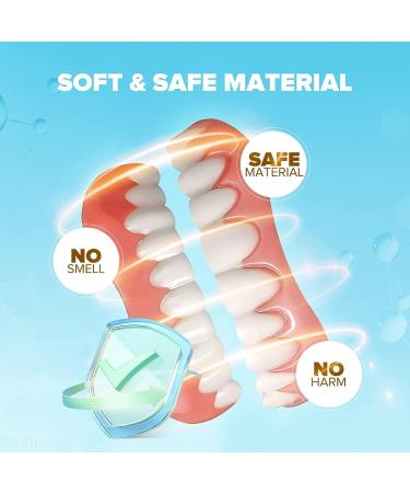 LABER Fake Teeth Cosmetic Denture Veneers - Natural Shade for Confident Smile (2 PCS) - Red - Buy Online on GoSupps.com