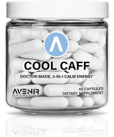 Buy Cool Caff Energy Supplements - L Theanine & Caffeine for Energy & Focus | Pre Workout for Men & Women | 60 Capsules - Buy Online on GoSupps.com
