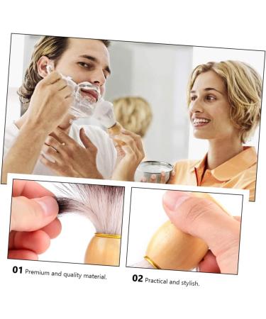 Magiclulu Wooden Handle Razor Brush for Men | Mustache & Beard Care | Nursing & Personal Care Accessories - Buy Online on GoSupps.com