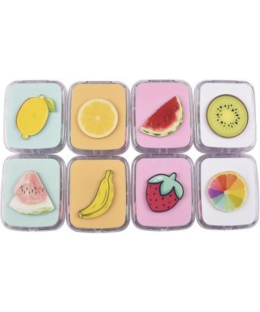 Buy Infeksiya Contact Lens Container - Fruit Pattern Cosmetic Case for Travel - Kiwi White - Perfect Contact Lens Housing Set - Buy Online on GoSupps.com