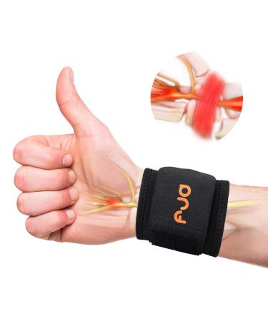 Wrist Brace Carpal Tunnel, Adjustable Wrist Support for Arthritis and Tendinitis Pain Relief - Ergonomic Hand Wrist Wraps Compression Strap for Working Out Sport Weightlifting A-Large