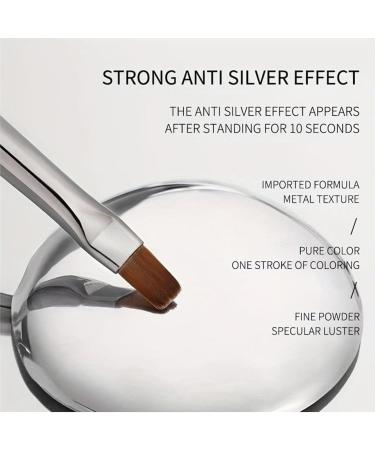 Metallic Painting Nail Gel - Mirror Silver Metallic Nail Polish Painting Drawing Gel Polish Nail Art - 3D Metal Painting Nail Polish - Metal Painting Gel - Super Glossy Soak off UV/LED Nail Gel - Buy Online on GoSupps.com