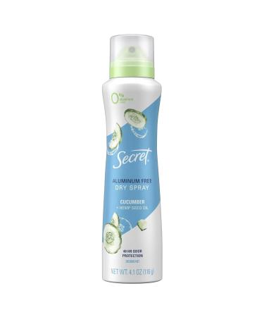 Secret Aluminum Free Deodorant for Women - Refreshing Cucumber 4.1 oz | International Shipping Available - Buy Online on GoSupps.com