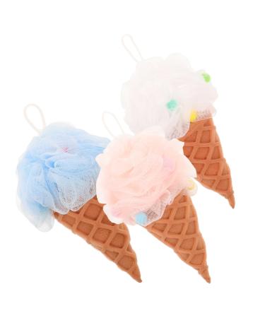 3pcs Bath Ball Loofah Dish Sponge Shower Loofahs Balls Sponge Bath Tub Bath Sponge Bath Shower Loofah Bath Sponges Multipack Luffa Sea Sponge Body Scrubber or