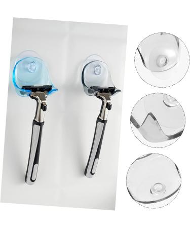 Plafope 2-Piece Razor Holder Organizer - Suction Wall Rack for Bathroom Accessories | Stylish Shaver Hanger & Storage Solution - Buy Online on GoSupps.com