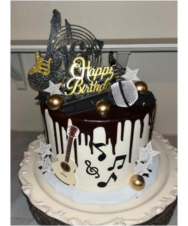 Microphone Music Cake Topper Karaoke Singer Birthday Cake Decor - Buy Online on GoSupps.com