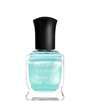 Deborah Lippmann Gel Lab Pro Nail Polish | Treatment Enriched for Health, Wear, and Shine | No Animal Testing, 10 Free, Vegan | Blue and Green Colors Galaxy Far Far Away - full coverage turquoise with silver shimmer