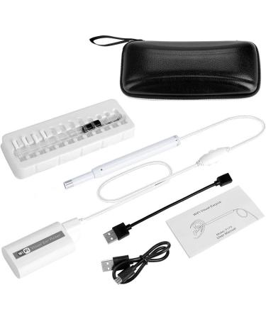 Jiusion WiFi USB Digital Otoscope - HD Ear Wax Removal Tool & Inspection Camera for iPhone Android Windows Mac Linux - Portable 6 LED Set (White) - Buy Online on GoSupps.com