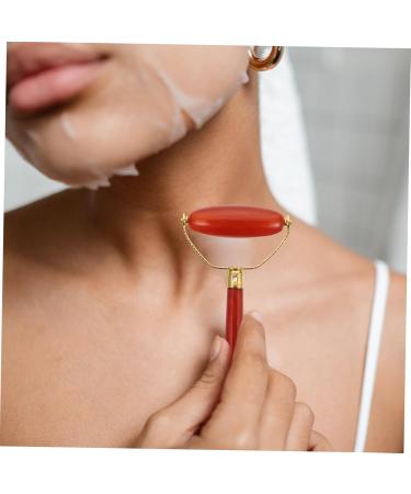 NOLITOY Agate Scraping Board - Facial Massager & Eye Roller Tool Set for Relaxation | 1pc Red 12x7cm - Buy Online on GoSupps.com