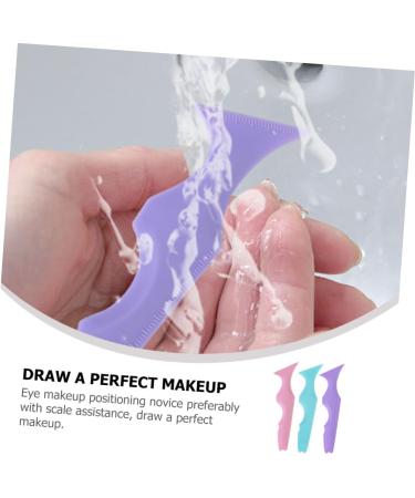 MAGICLULU 9 Pcs Silicone Beauty Ruler Eyelash Applicator Make up Stencils Mascara Drawing - Buy Online on GoSupps.com