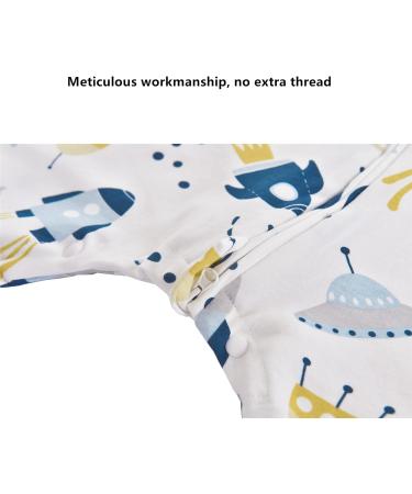 Chilsuessy Baby Sleeping Bag with Feet 1.5 Tog | 100% Cotton | Removable Sleeves | Anti Kick | Infant Toddler Wearable Blanket | Spaceship Design | 90/3-4 years - Buy Online on GoSupps.com