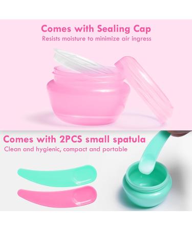 20ml Clear Cosmetic Containers - Empty Cream Jars with Screw Cap | 5-Piece Travel Makeup Set - Buy Online on GoSupps.com