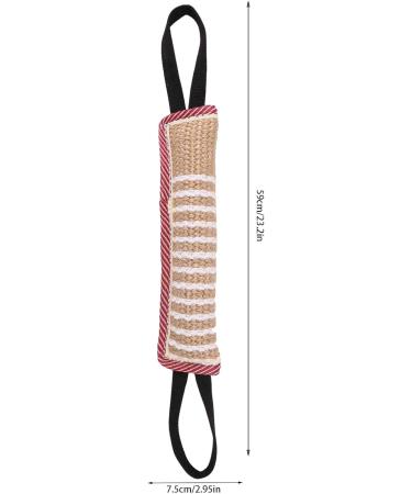 Adacle 2-Piece Bite Sausage for Dogs - Jute Tug Toy with Handles for K9 Training & Obedience - Perfect for Dog Sports & Protection - Buy Online on GoSupps.com