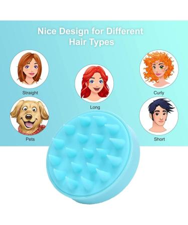 Shop 2-Piece Scalp Massager & Shampoo Brush Set - Soft Silicone Hair Care for Wet & Dry Use | Ideal for Women Men & Pets - Green & Rose Pink - Buy Online on GoSupps.com
