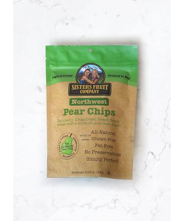 Sisters Fruit Company Variety Pack Apple & Pear Chips - All Natural, No Preservatives, Fat-Free (6 x 2.25 oz Bags) - Buy Online on GoSupps.com