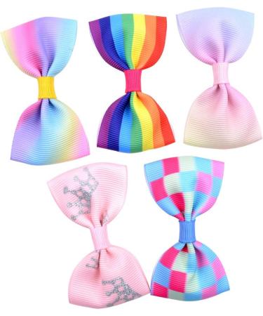 40pcs Unicorn Baby Girls Hair Bows Clips - Mini Barrettes for Infants, Toddlers, Kids - Buy Online on GoSupps.com